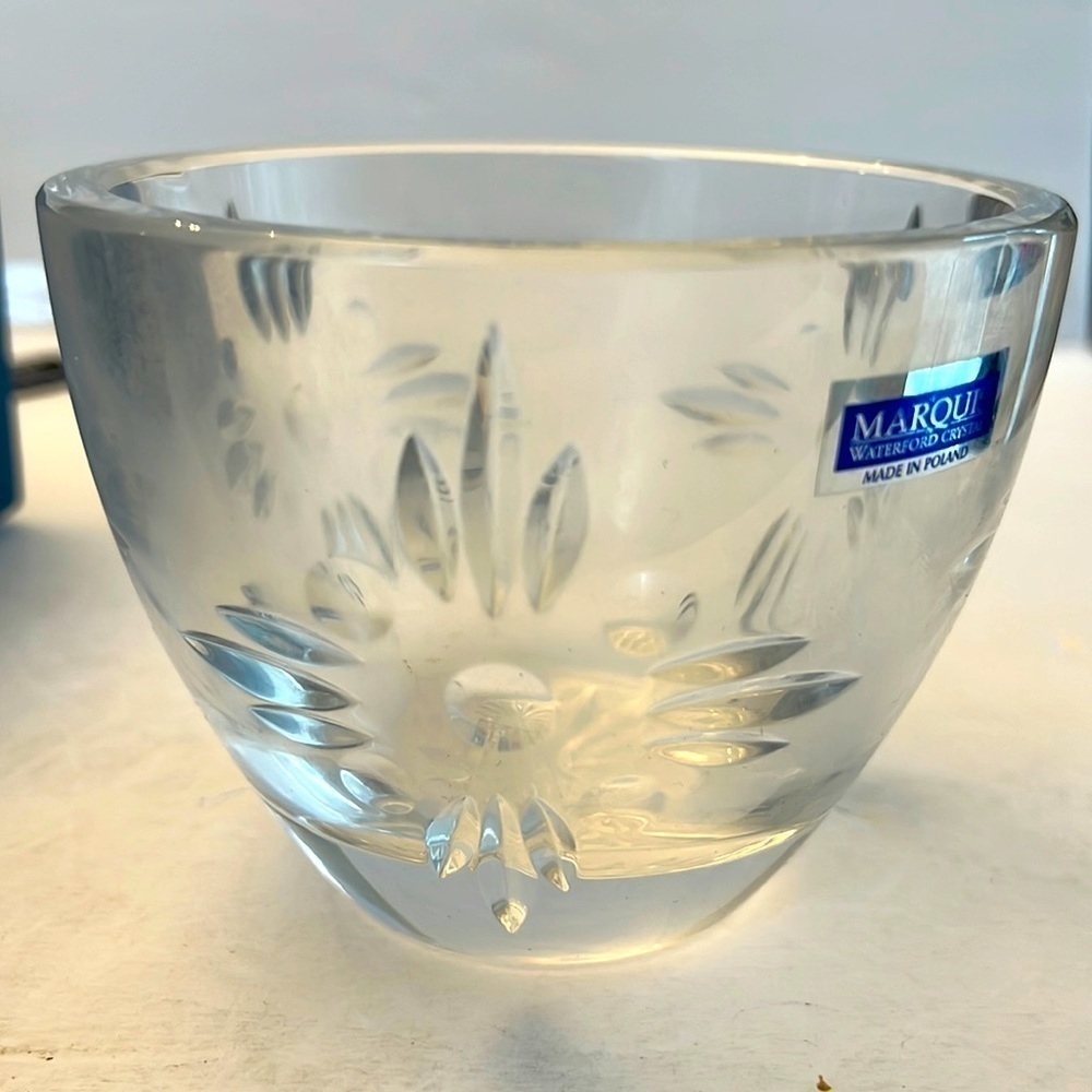 Waterford Crystal Marquis Mohegan Sun Casino Bowl 1997 NIB Made in Poland